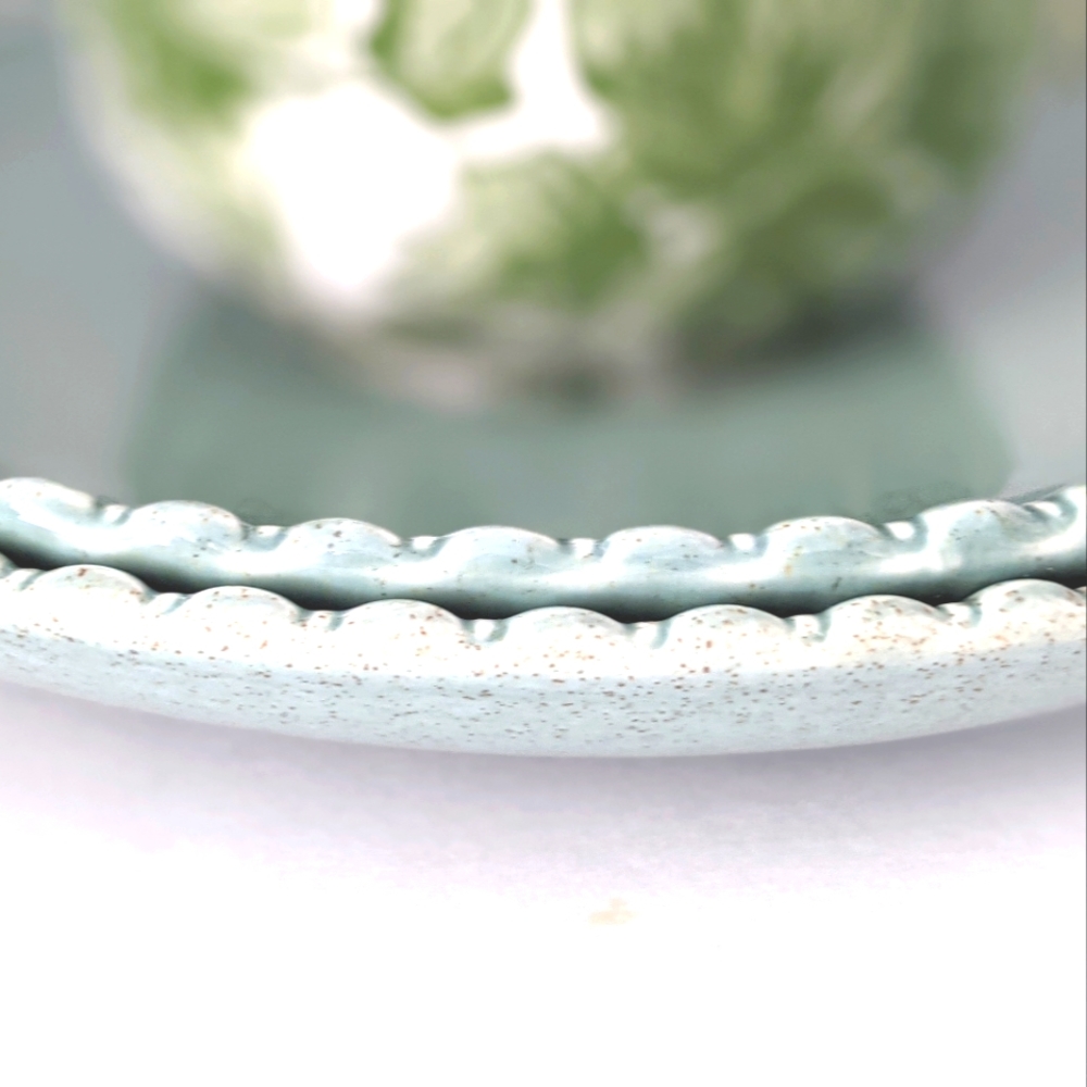 Burgess & Leigh IVY 2 pc. Matching Set Green, Cream Tea Cups. Royal Stafford. - Picture 7 of 11